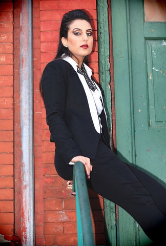 High Waist Flat Front Pant